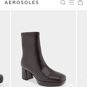 Aerosoles Sussex Boots - patten leather (faux) chic & comfy platform boots